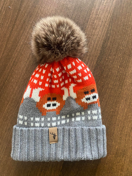 House Of Tweed Luxury Animal Print Pom Pom Beanies - Just £14.99! Shop now at Warwickshire Clothing. 