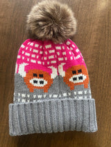 House Of Tweed Luxury Animal Print Pom Pom Beanies - Just £14.99! Shop now at Warwickshire Clothing. 