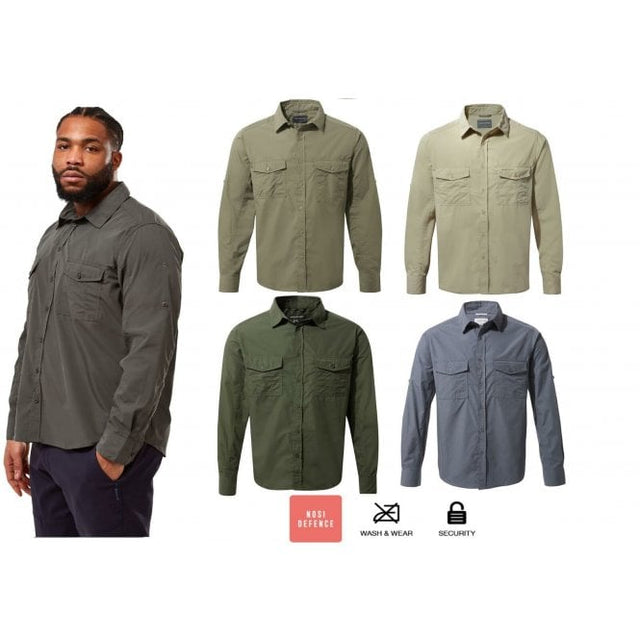 Craghoppers Men's Kiwi Long Sleeved Shirt - Premium clothing from Craghoppers - Just $33.49! Shop now at Warwickshire Clothing
