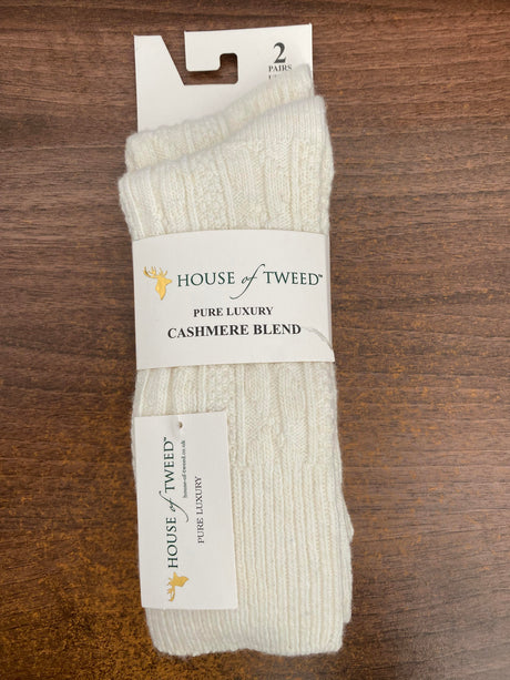 House of Tweed Pure Luxury Cashmere Socks | 2 Pairs / UK 4-8 - Just £12.99! Shop now at Warwickshire Clothing. 