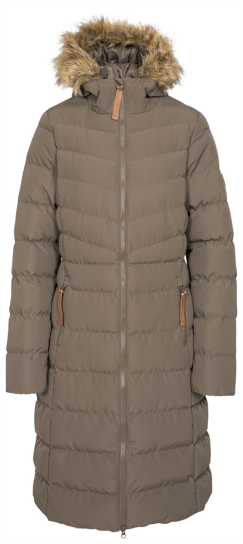 Trespass Audrey Womens Long Waterproof Parka | Sandstone or Khaki - Premium clothing from Trespass - Just $49.99! Shop now at Warwickshire Clothing