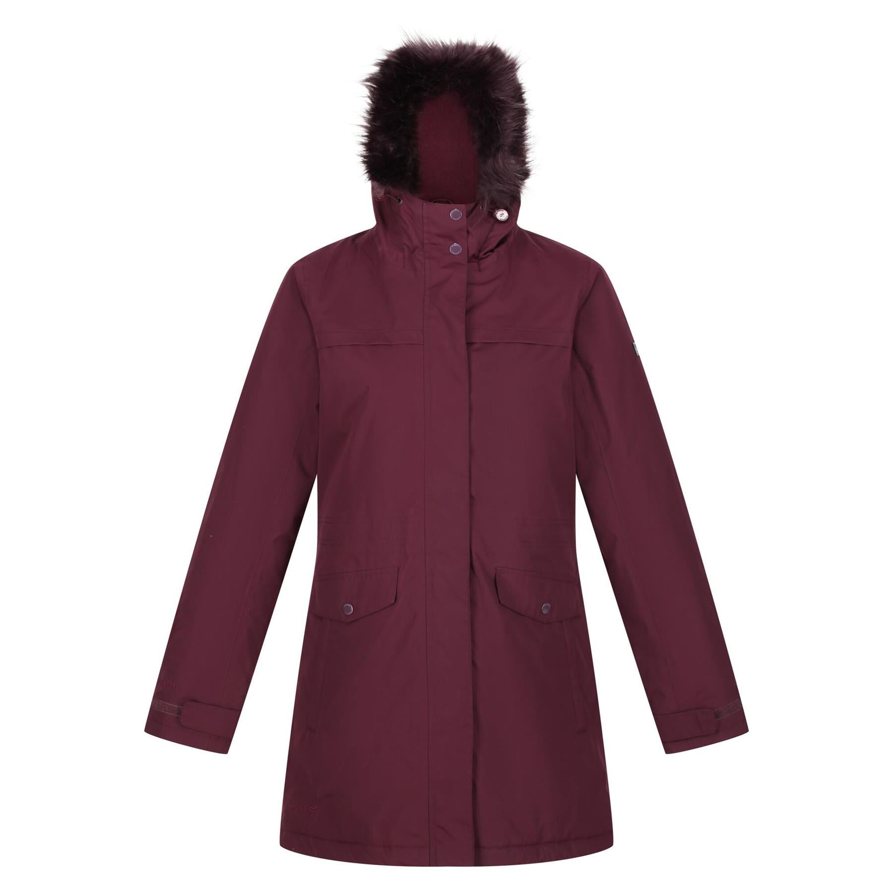 Regatta Womens Serleena II Waterproof Insulated Fur Trim Hooded Parka Warwickshire Clothing