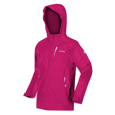 Regatta Kids Calderdale II Waterproof Hooded Zip Pocket Jacket - Just £24.99! Shop now at Warwickshire Clothing. 