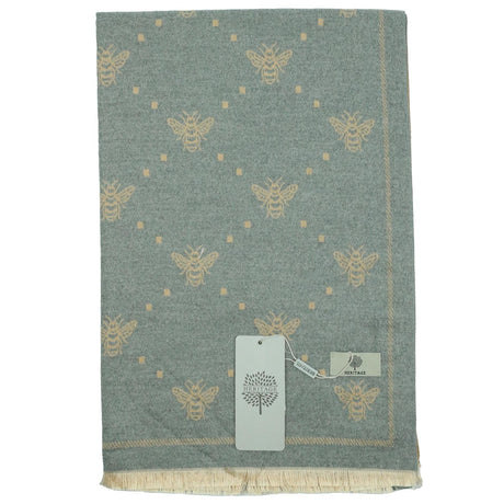 Heritage Warm Cashmere Pashmina Soft Feel Scarves - Bee with Dots - Just £13.99! Shop now at Warwickshire Clothing. 