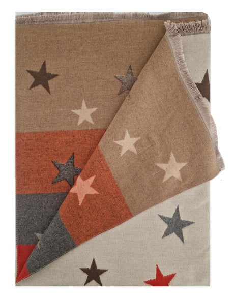 Hazy Blue Womens Pashmina Feel Scarf - Star - Just £13.99! Shop now at Warwickshire Clothing. 