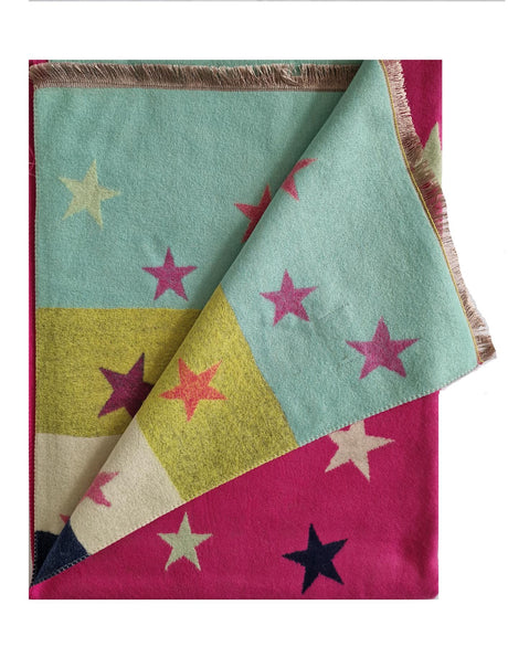 Hazy Blue Womens Pashmina Feel Scarf - Star - Just £13.99! Shop now at Warwickshire Clothing. 