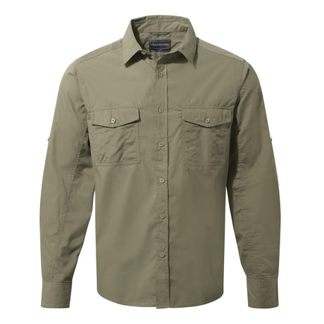 Craghoppers Mens New Kiwi Long Sleeved Shirt Walking Nosi Defence Travel - Just £29.99! Shop now at Warwickshire Clothing. 