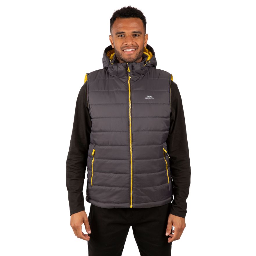 Trespass Mens Franklyn Padded Warm Hooded Insulated Bodywarmer - Premium clothing from Trespass - Just $24.99! Shop now at Warwickshire Clothing