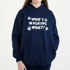 Hazy Blue Womens Hooded Sweatshirts -  Whos Walking Who -Oscar - Just £17.99! Shop now at Warwickshire Clothing. 