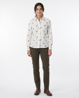 Hazy Blue Womens Long Sleeve Duck Shirt - Camila