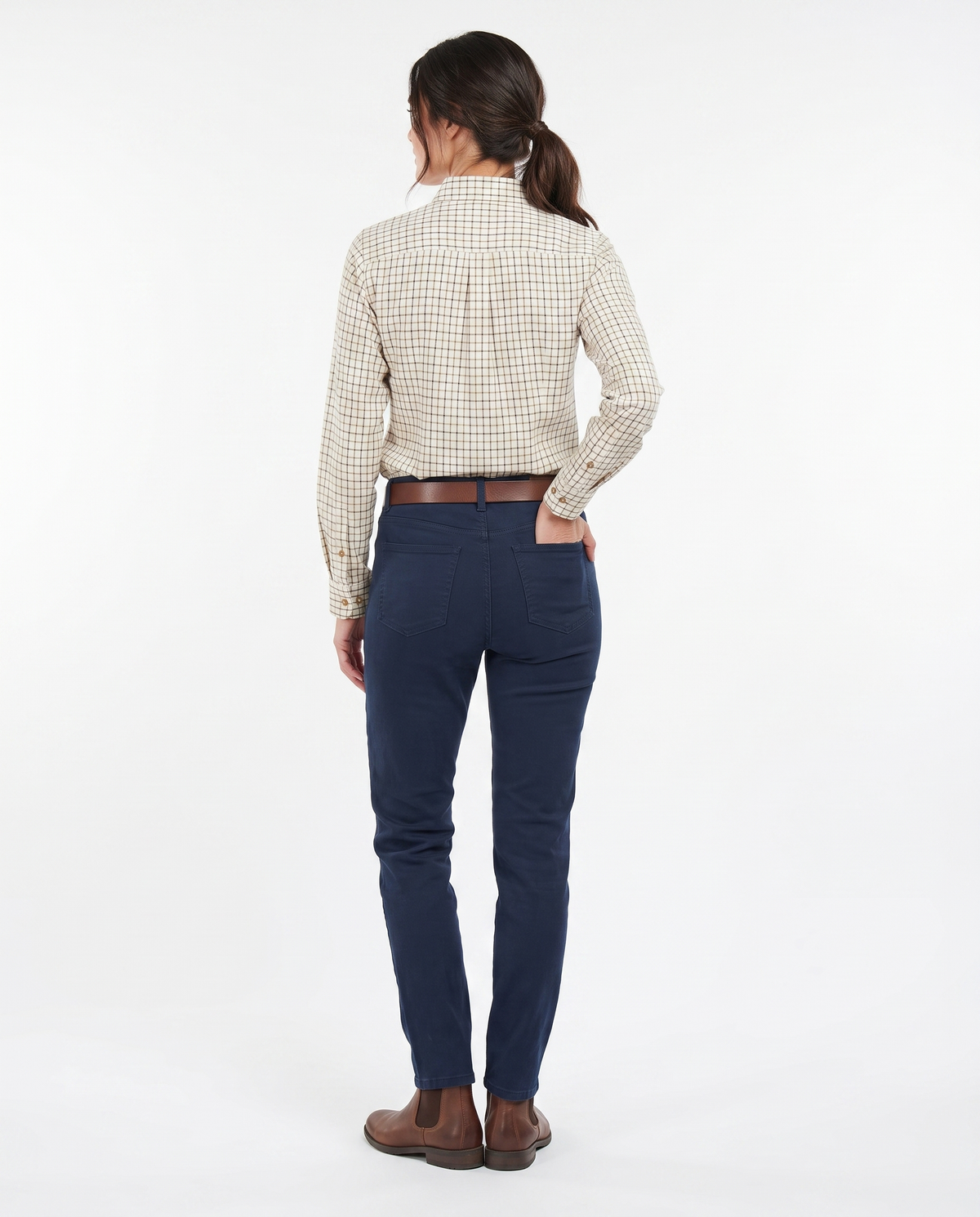 Country Classics Womens Check Long Sleeve Shirts - Tattersall Green