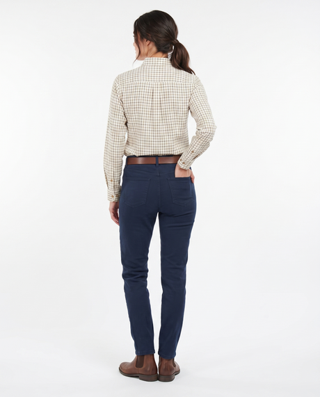 Country Classics Womens Check Long Sleeve Shirts - Tattersall Green
