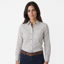 Country Classics Womens Check Long Sleeve Shirts - Tattersall Blue