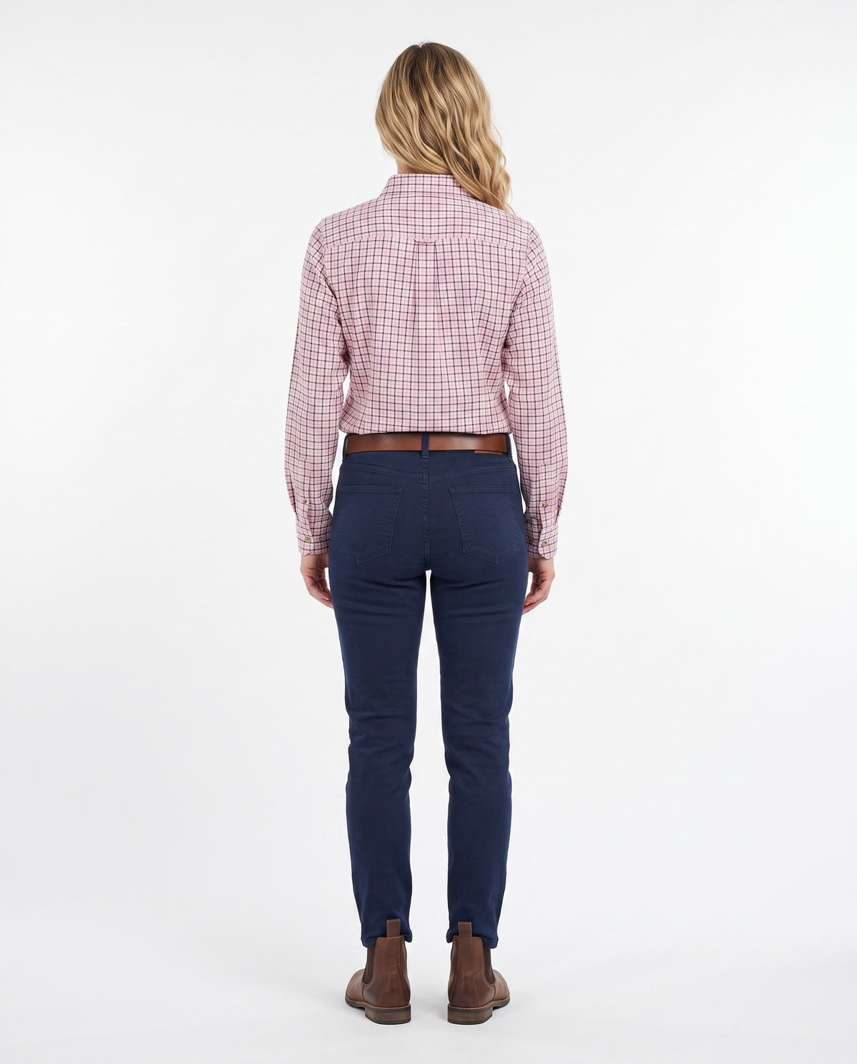 Country Classics Womens Check Long Sleeve Shirt - Penny Pink
