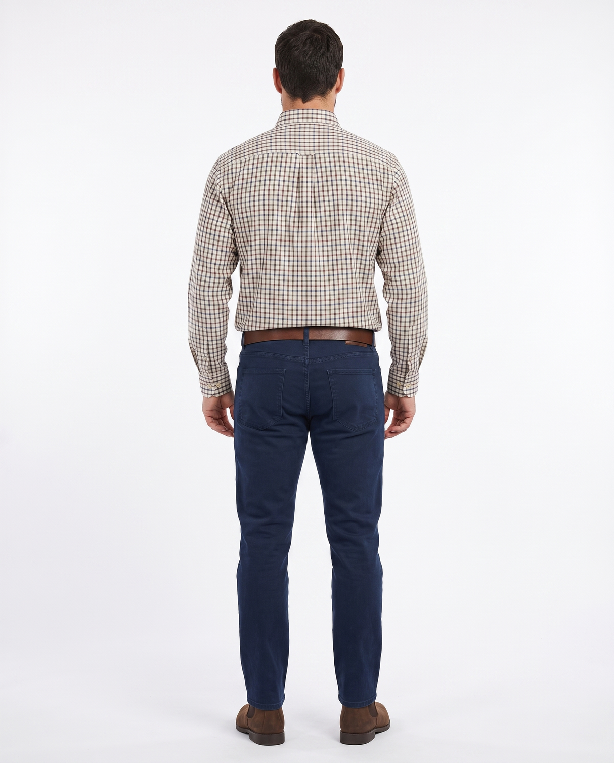 Country Classics Mens Long Sleeve Buttoned Down Collar Shirt - Taunton Blue