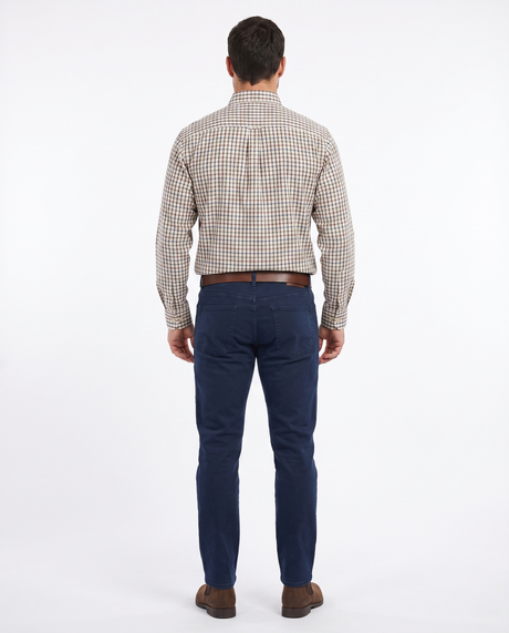 Country Classics Mens Long Sleeve Buttoned Down Collar Shirt - Taunton Blue
