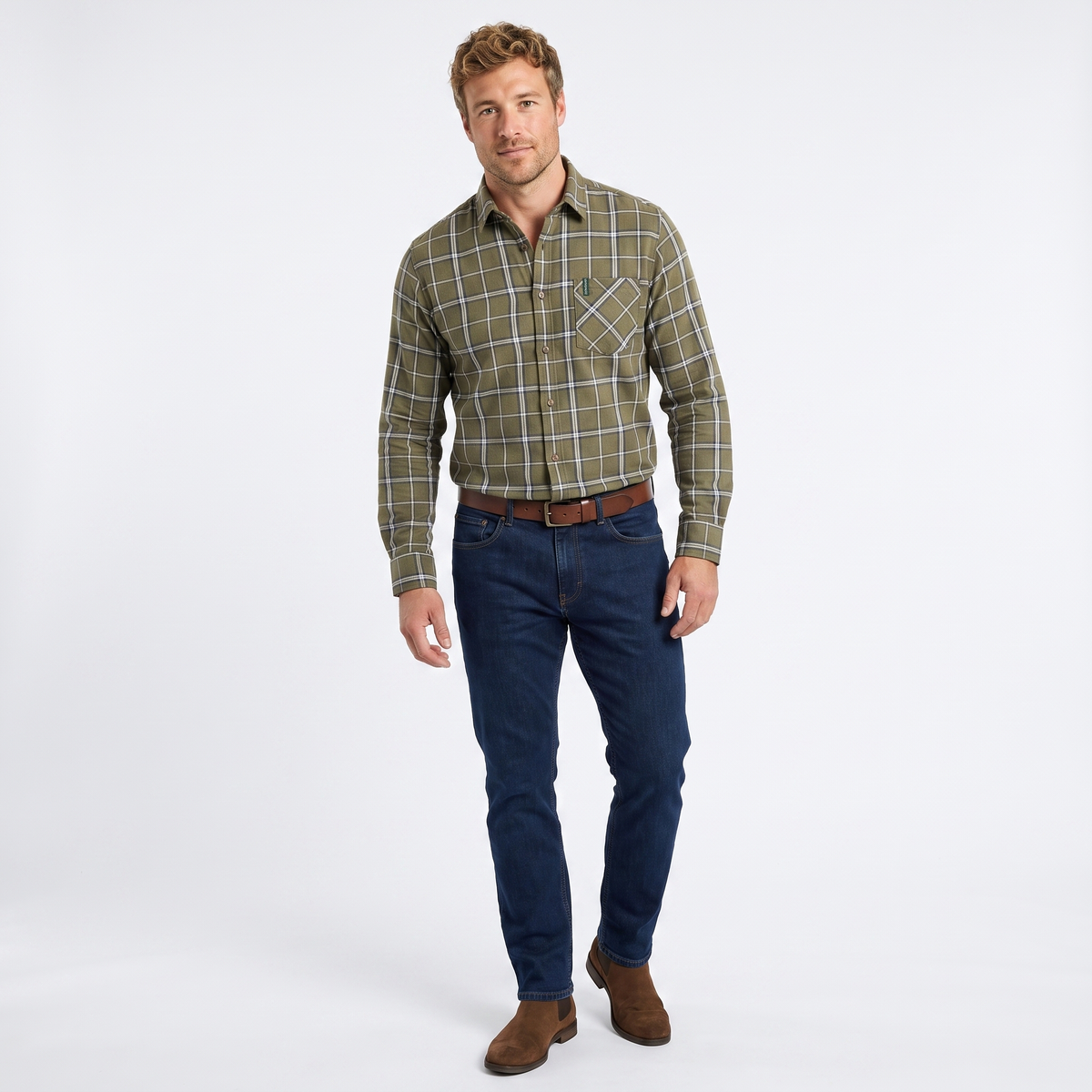 Country Classics Mens Long Sleeved Check Shirt - Woburn Green