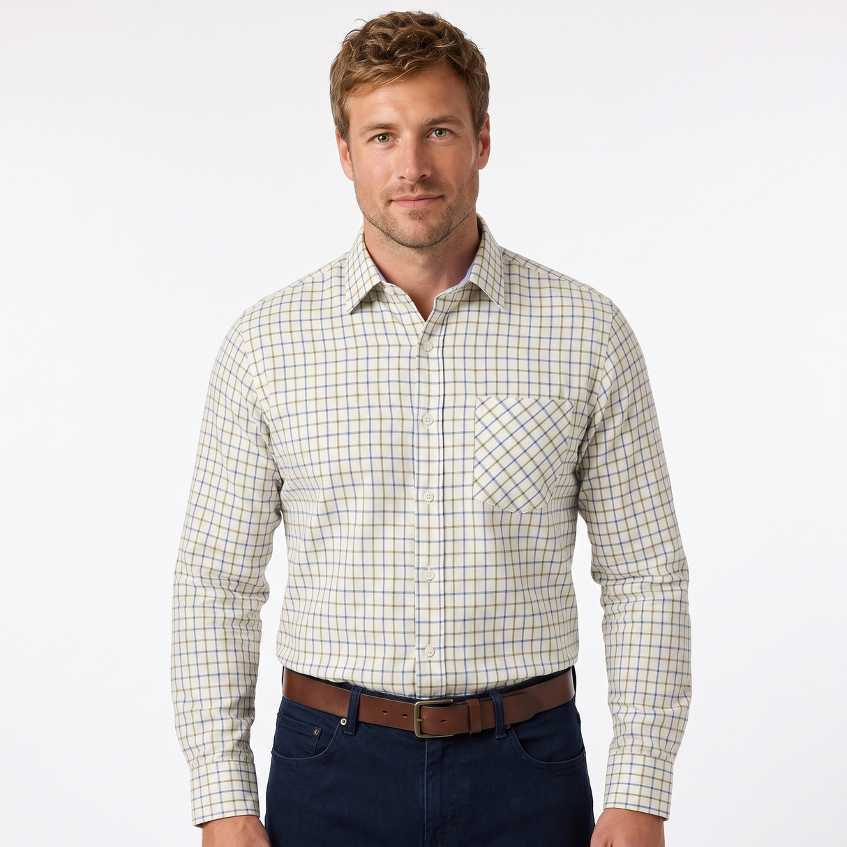 Country Classics Mens Long Sleeve Pure Cotton Shirt