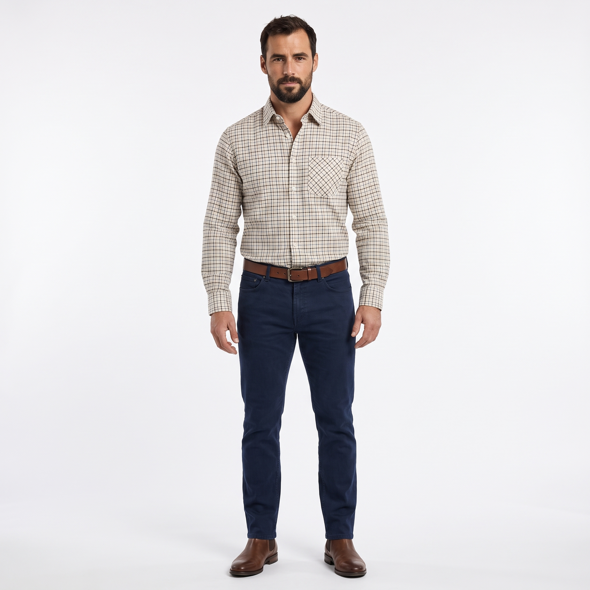 Country Classics Mens Long Sleeve Pure Cotton Shirt