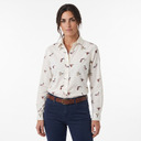 Hazy Blue Womens Long Sleeve Duck Shirt - Camila