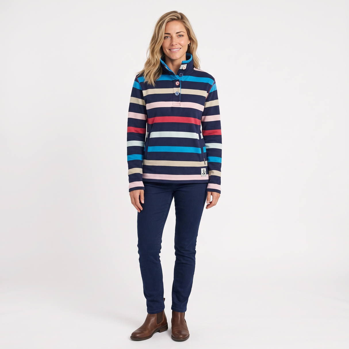 Hazy Blue Womens Sweatshirts - Katie