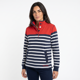 Hazy Blue Womens Pullover Sweatshirts - Tasha