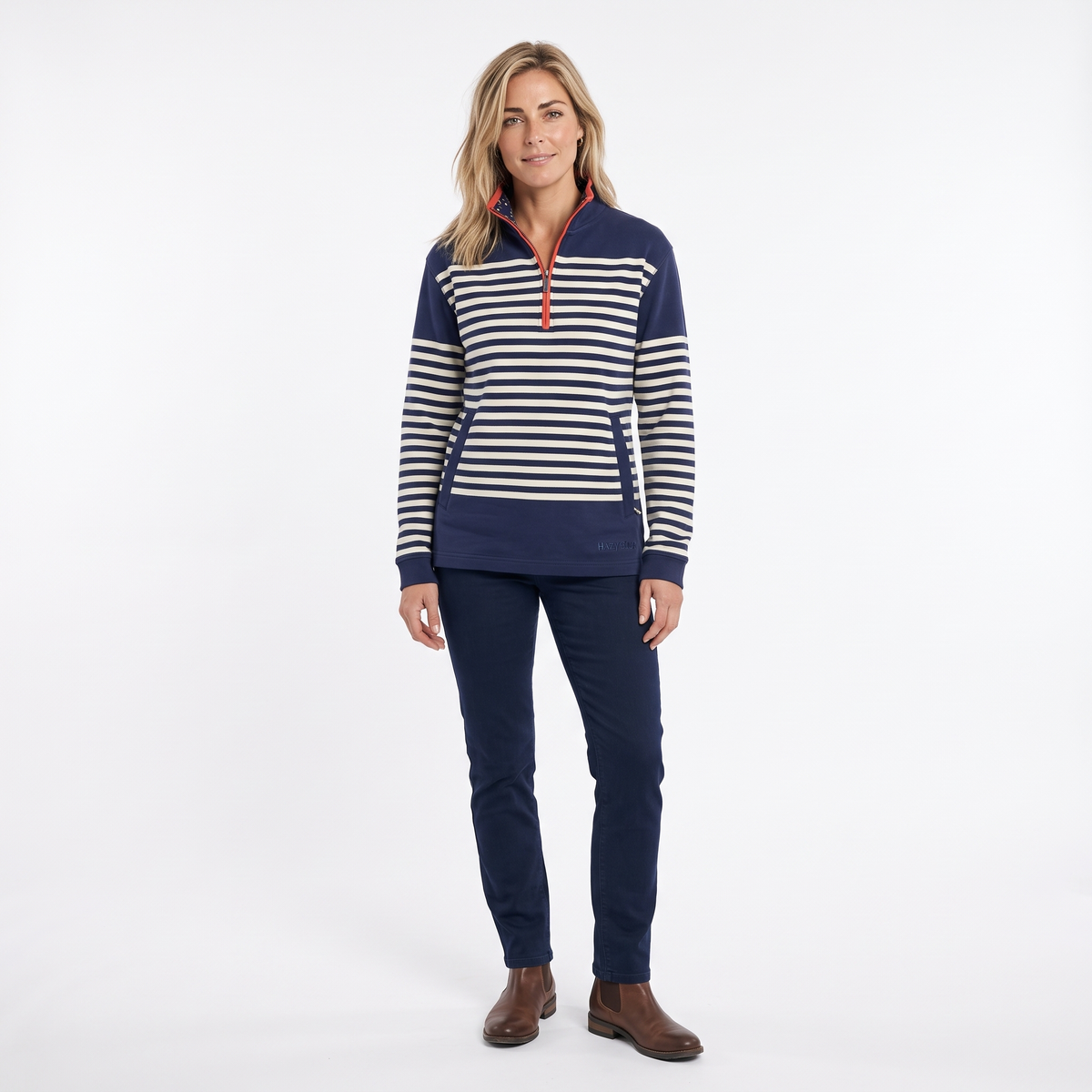 Hazy Blue Womens Pullover Sweatshirts - Grace