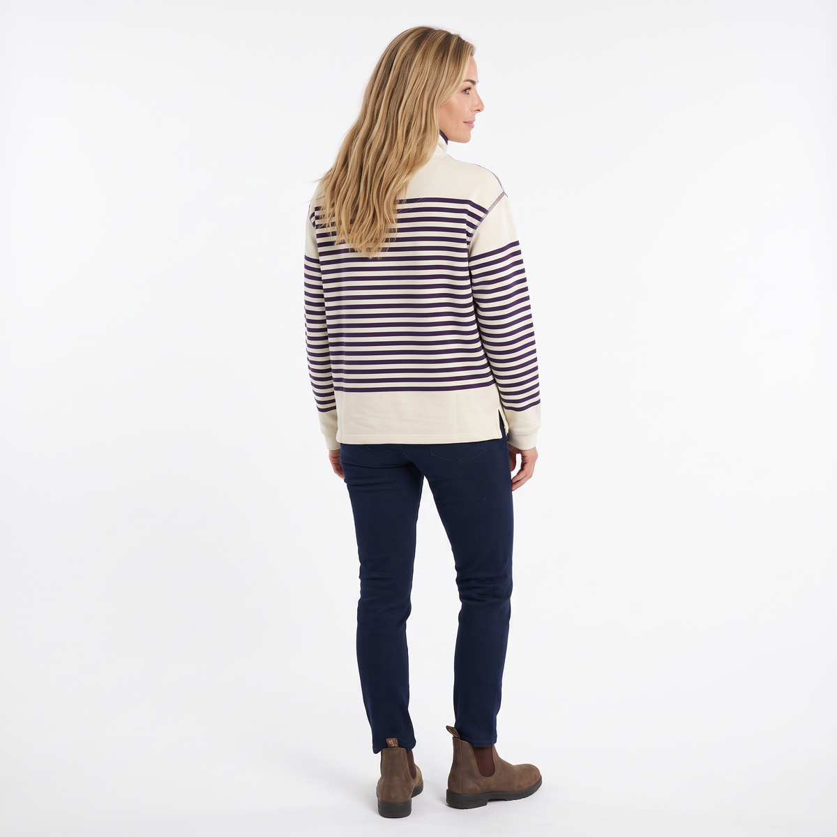 Hazy Blue Womens Pullover Sweatshirts - Grace
