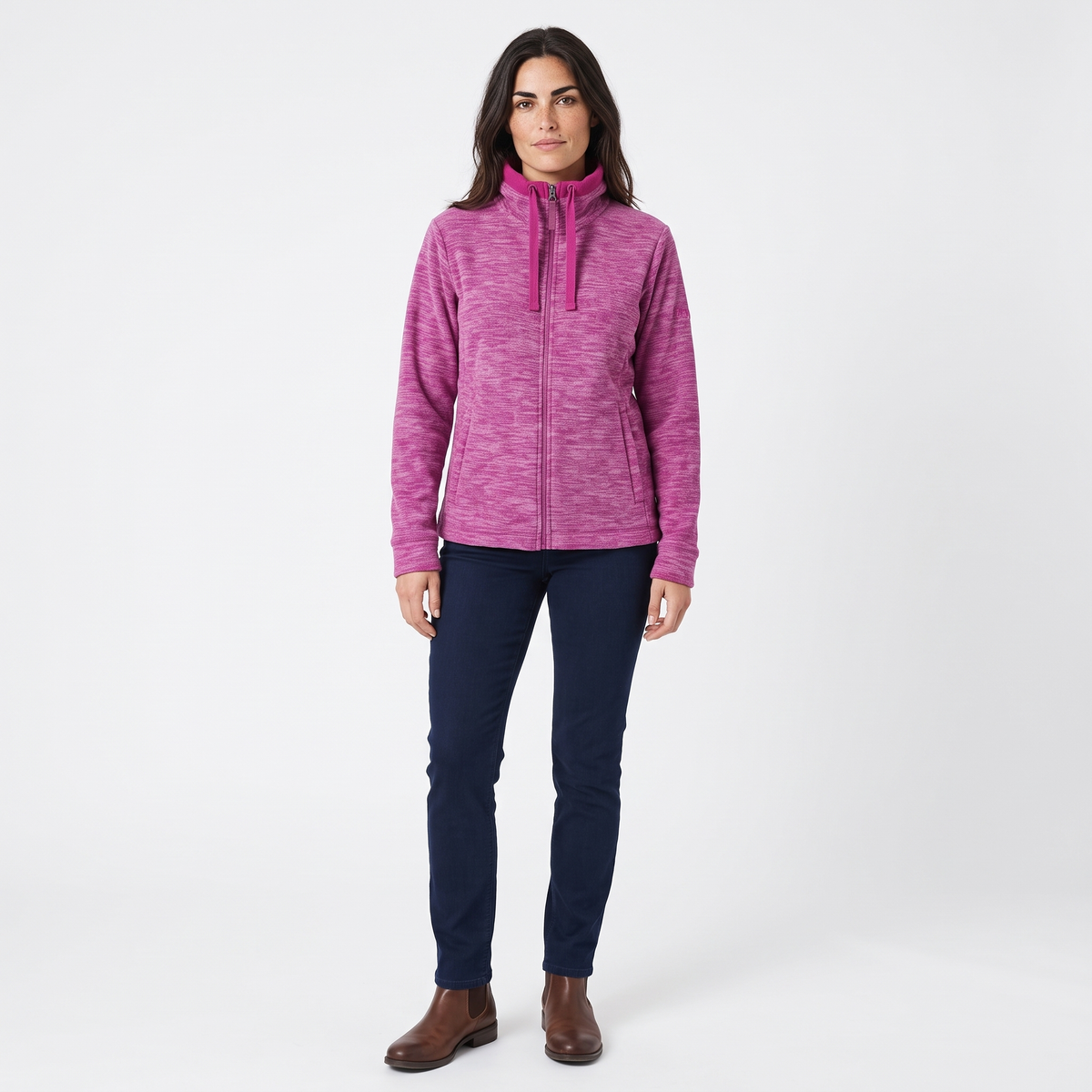 Hazy Blue Hannah Womens Full Zip Fleece