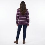 Hazy Blue Womens Half Zip Pullover Sweatshirts - Lizzy