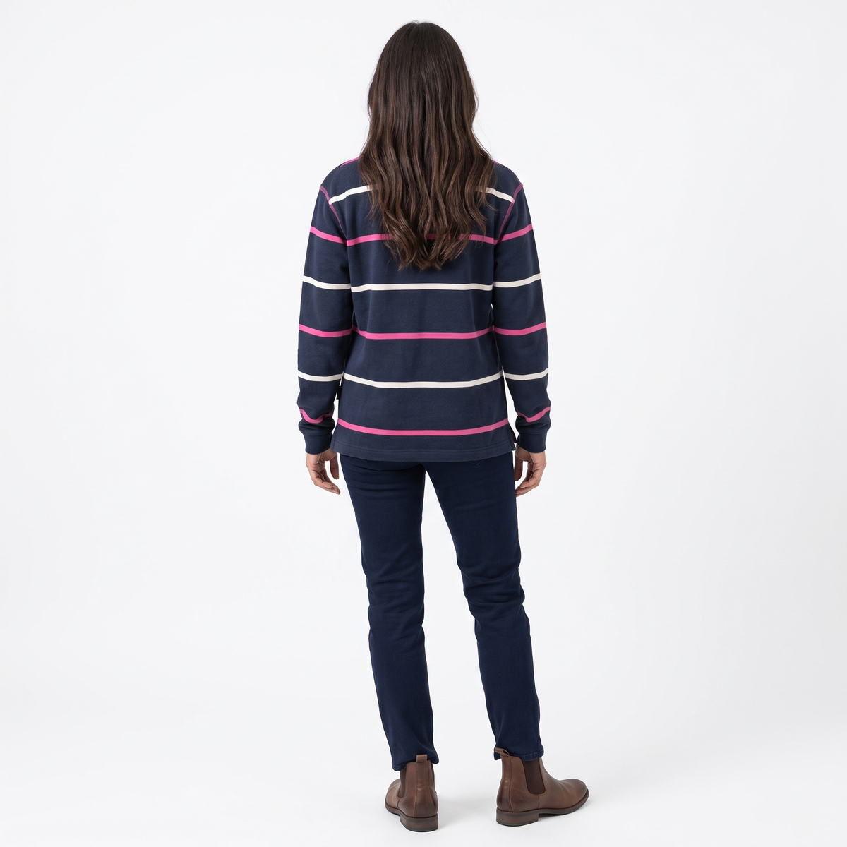 Hazy Blue Womens Half Zip Pullover Sweatshirts - Lizzy