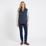 Hazy Blue Tanya Quilted Gilet: Classic Comfort, Modern Style