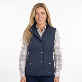 Hazy Blue Tanya Quilted Gilet: Classic Comfort, Modern Style