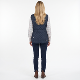 Hazy Blue Tanya Quilted Gilet: Classic Comfort, Modern Style