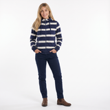 Hazy Blue Full Zip Hoodie Sweatshirts - Tessa