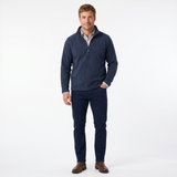 Hazy Blue Mens Half Zip Pullover Fleece - Brooklyn