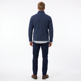 Hazy Blue Mens Half Zip Pullover Fleece - Brooklyn