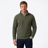 Hazy Blue Mens Half Zip Pullover Fleece - Brooklyn