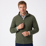 Hazy Blue Mens Half Zip Pullover Fleece - Brooklyn