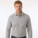 Hazy Blue Mens Casual Country Check Long Sleeve Shirts
