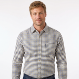 Hazy Blue Mens Casual Country Check Long Sleeve Shirts