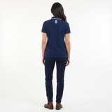 Hazy Blue Womens Short Sleeve Polo Shirt - Bella