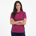 Hazy Blue Womens Short Sleeve Polo Shirt - Mia II