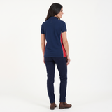 Hazy Blue Womens Short Sleeve Polo Shirt - Mia II