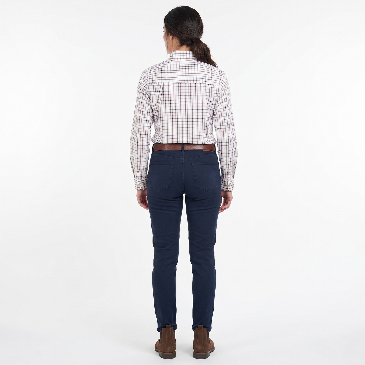 Country Classics Womens Check Long Sleeve Shirt - Beaver Red