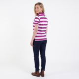 Hazy Blue Womens Short Sleeve Polo Shirt - Sienna