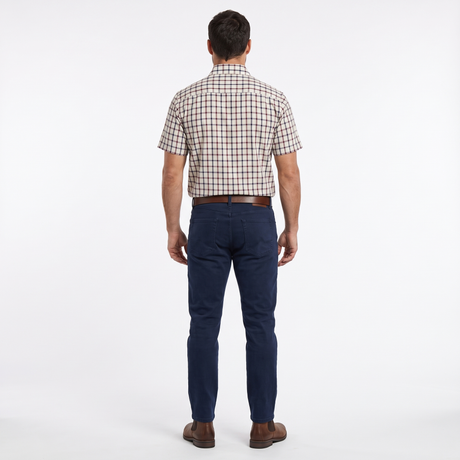 Country Classics Mens Short Sleeve Check Shirt - Ascot Wine
