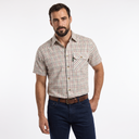Country Classics Mens Short Sleeved Check Shirt - Beaver Red
