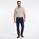 Country Classics Mens Short Sleeved Check Shirt - Beaver Red