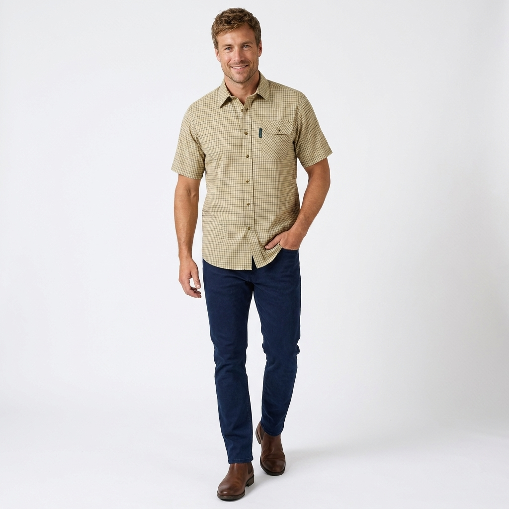 Country Classics Mens Short Sleeve Check Shirt - Cartmel